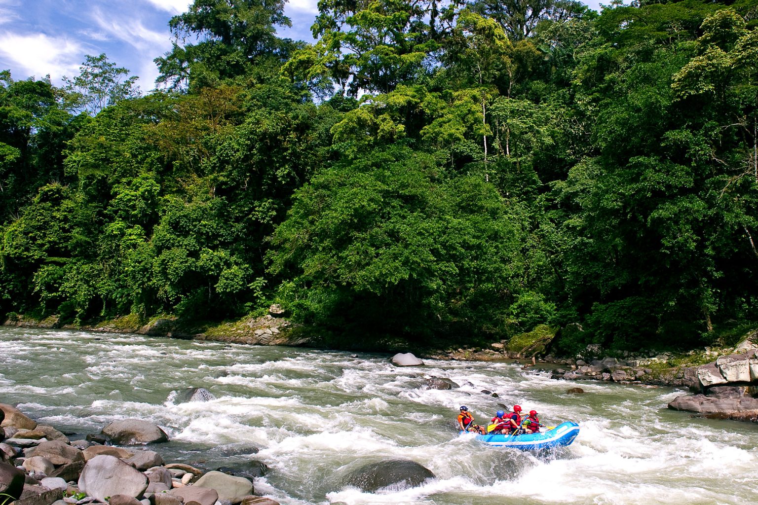 Rafting on the Pacuare River in Costa Rica