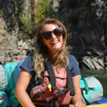 Portrait of Jasmine Wilheim on the river